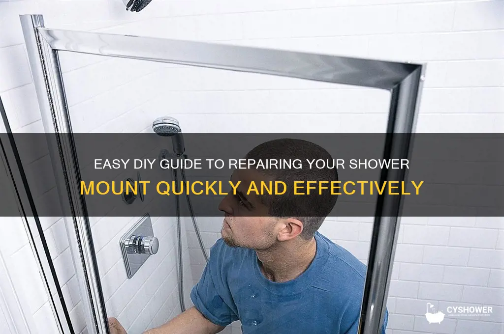 how to fix shower mount