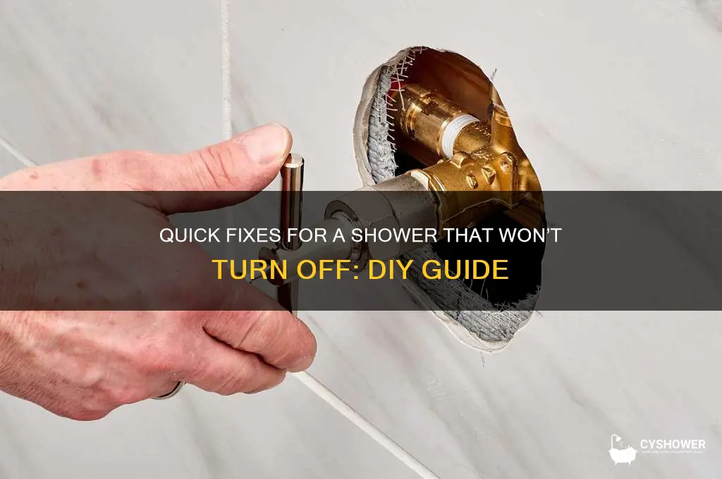 how to fix shower not turning off