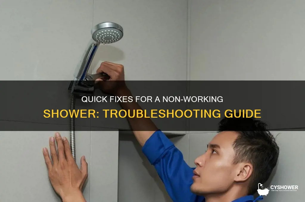 how to fix shower not working