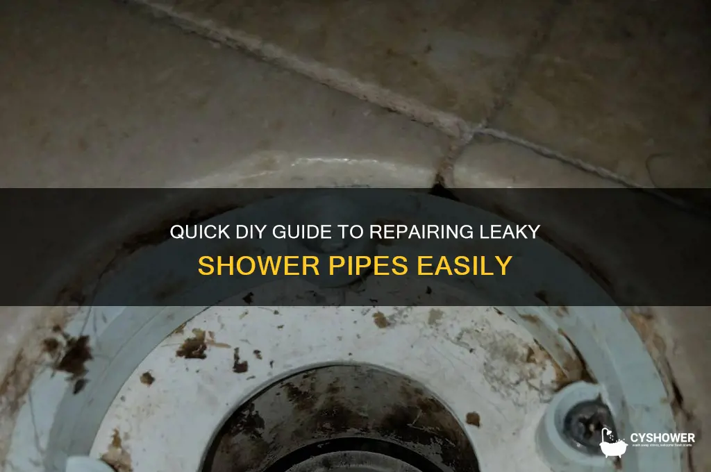 how to fix shower pipes
