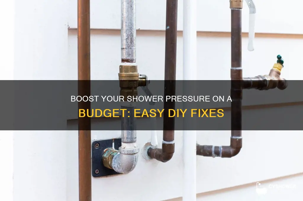 how to fix shower pressure cheap