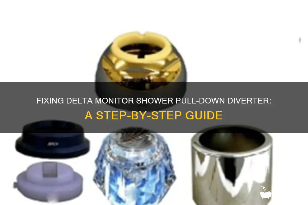 how to fix shower pull down diverter delta monitor shower