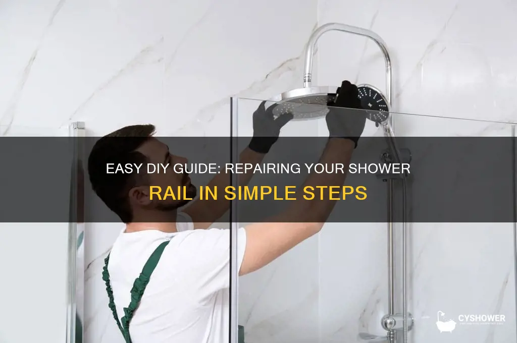 how to fix shower rail