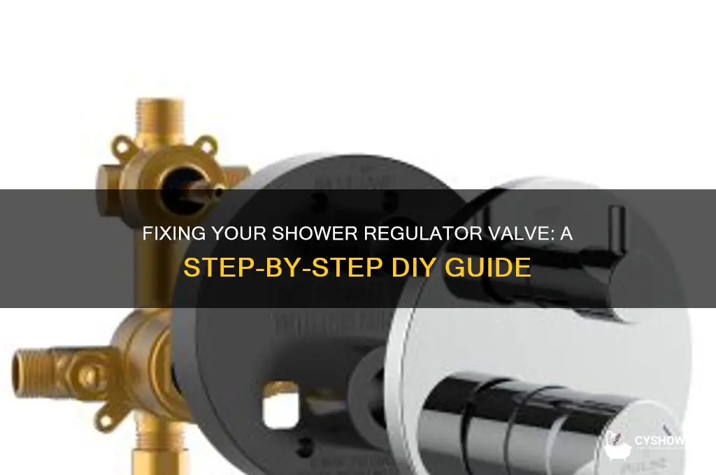 how to fix shower regulator valve