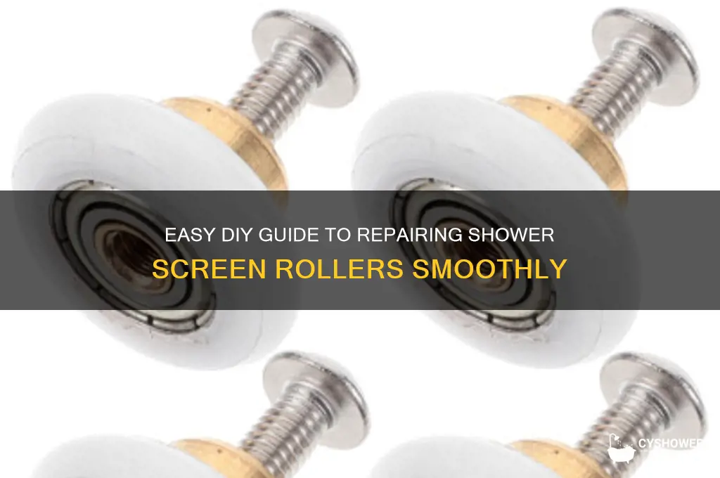 how to fix shower screen rollers