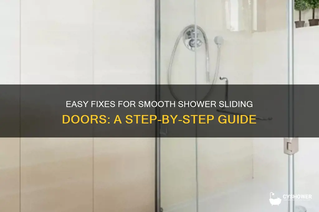 how to fix shower sliding doors