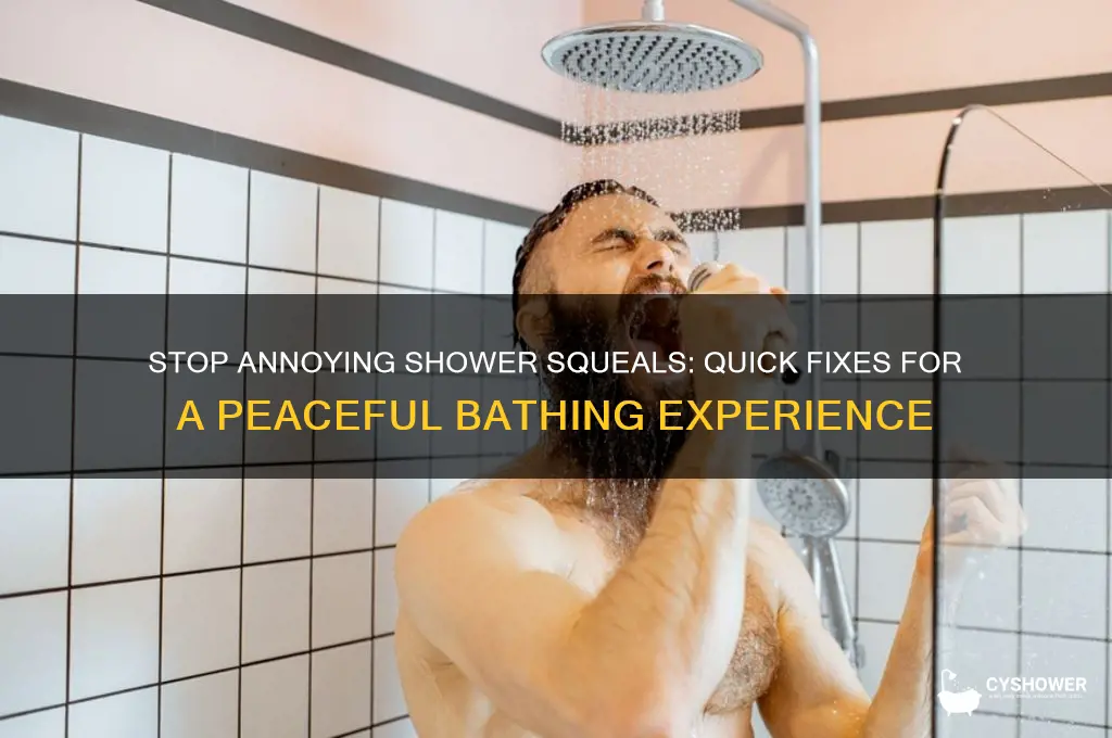 how to fix shower squeals