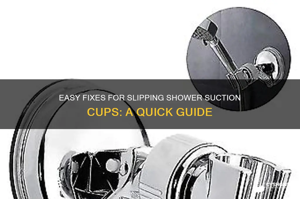 how to fix shower suction cups