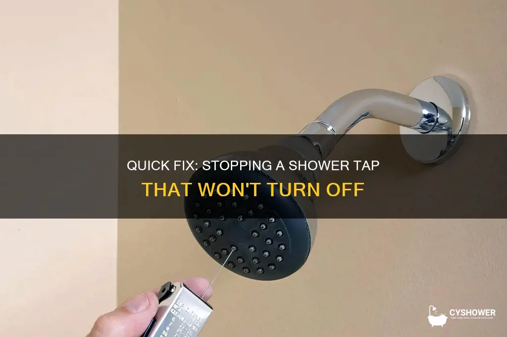 how to fix shower tap that won
