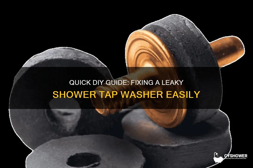 how to fix shower tap washer