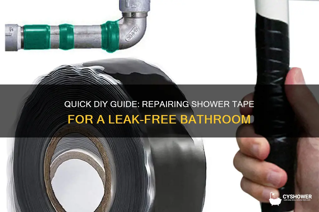 how to fix shower tape
