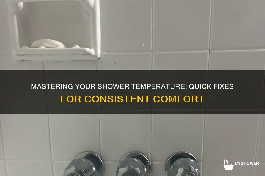 how to fix shower temperature