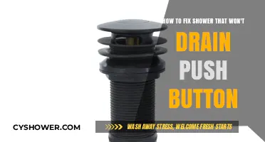 Quick Fixes for a Shower That Won’t Drain Push Button