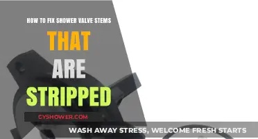Repairing Stripped Shower Valve Stems: A Step-by-Step DIY Guide