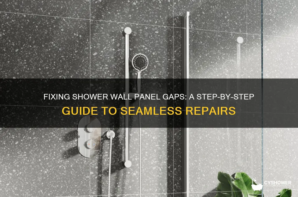 how to fix shower wall panel gap filler