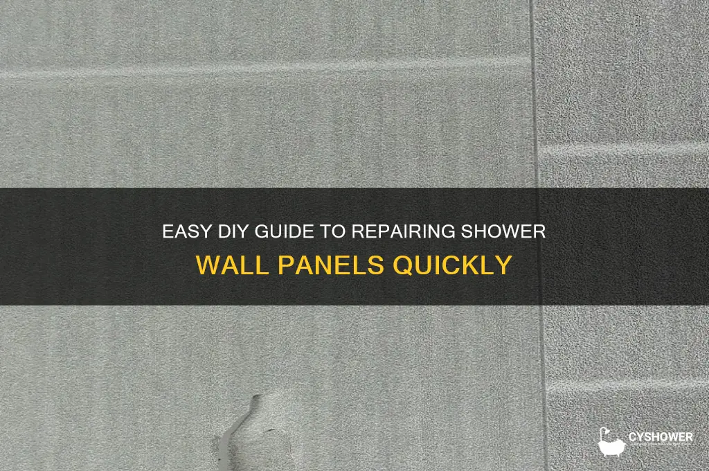 how to fix shower wall panels