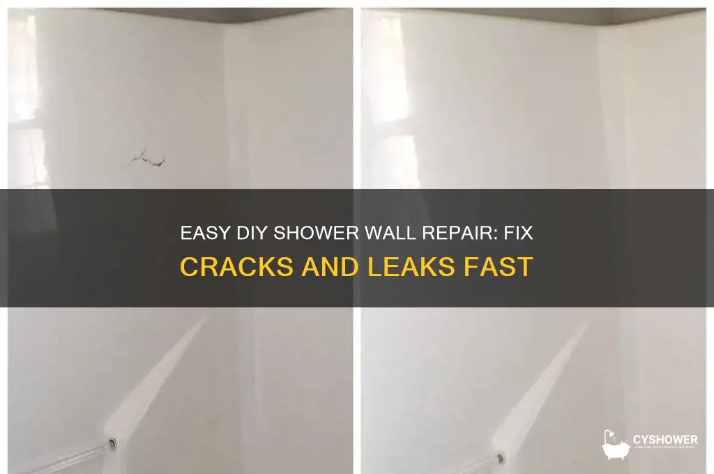how to fix shower wall