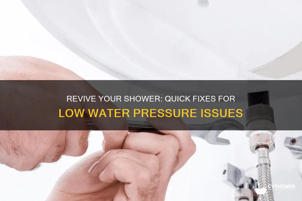 how to fix shower with no pressure