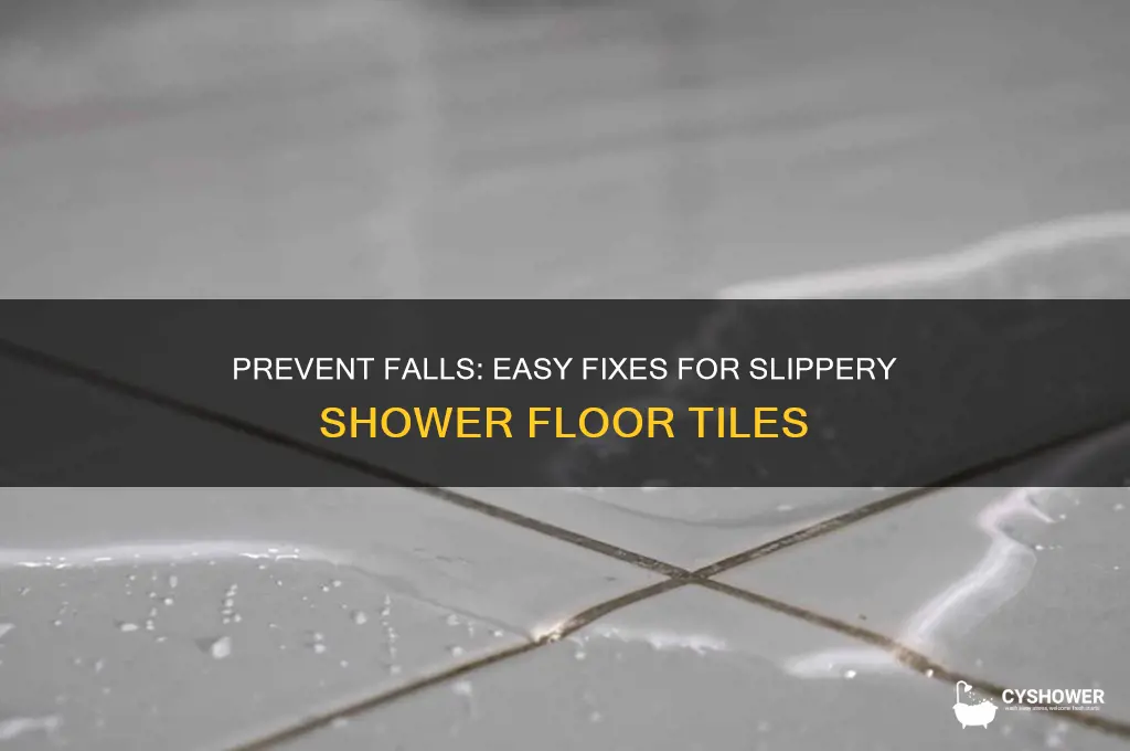 how to fix slippery shower floor tiles