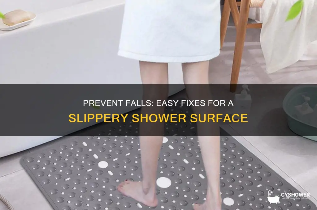 how to fix slippery shower