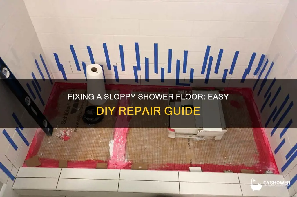 how to fix sloppy shower floor