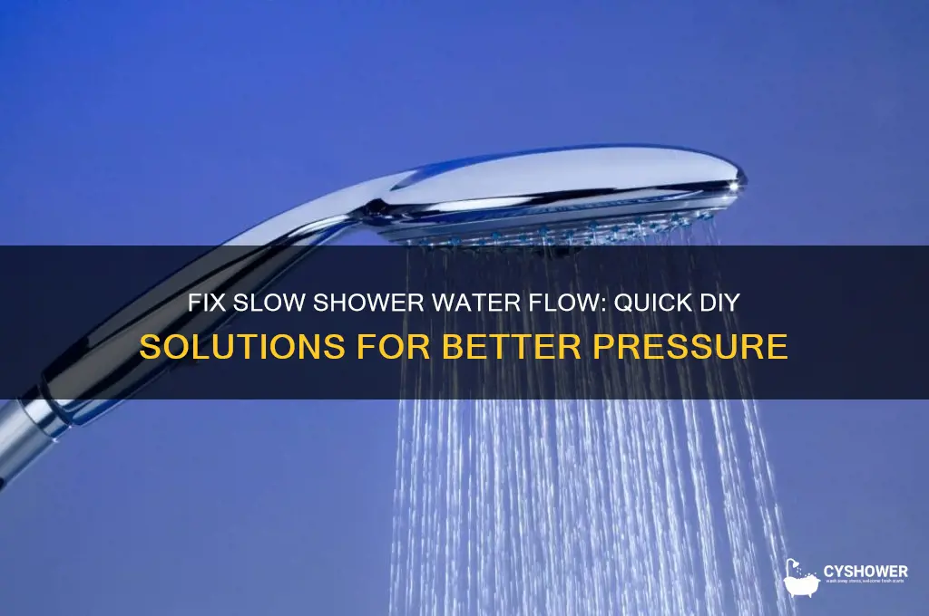 how to fix slow water flow in shower