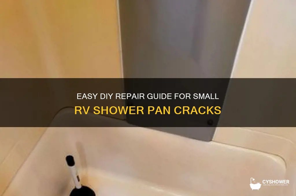 how to fix small cracks in rv shower pan