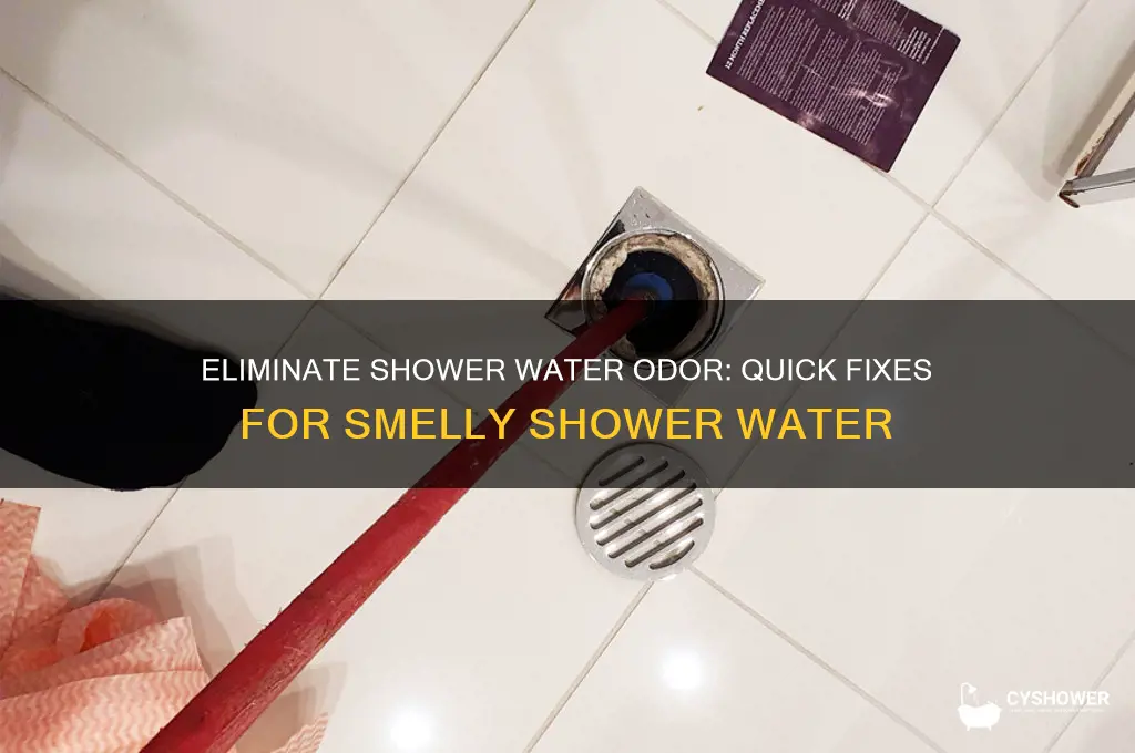 how to fix smelly shower water