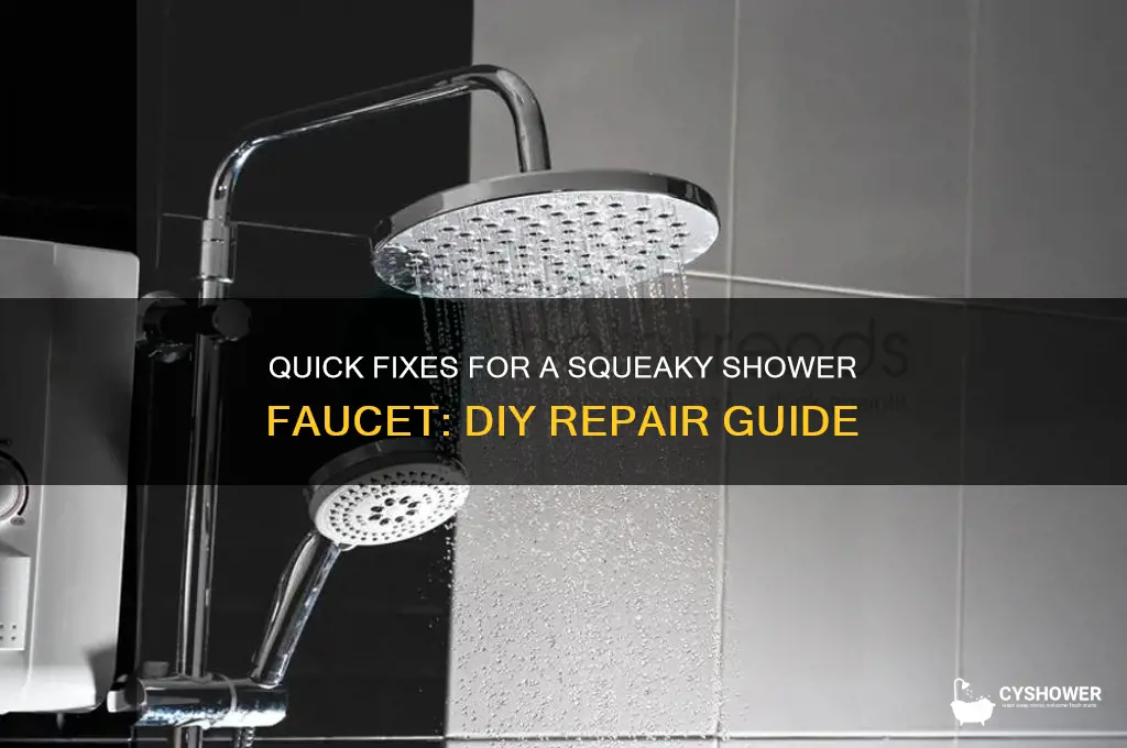 how to fix squeaky shower faucet