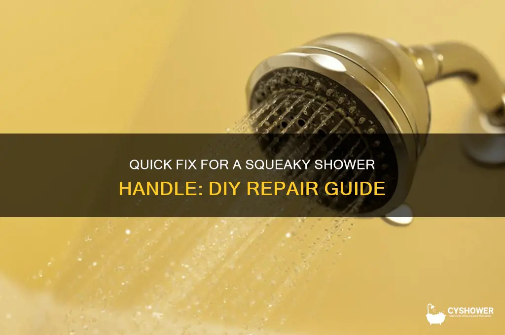 how to fix squeaky shower handle