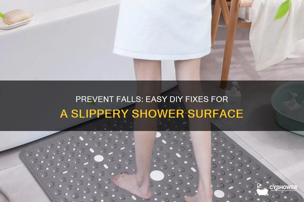 how to fix sslippery shower