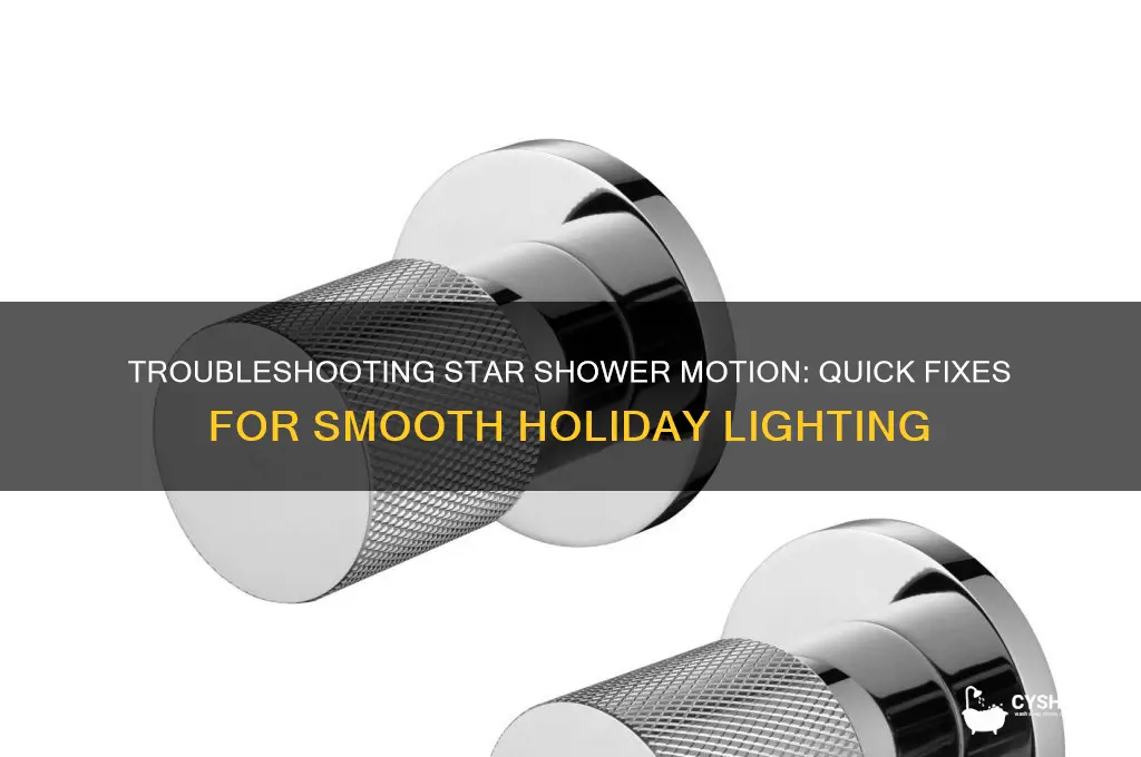 how to fix star shower motion