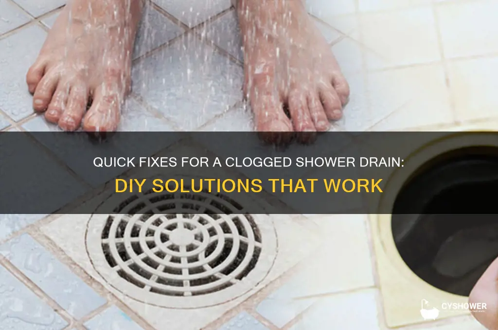 how to fix stopped up shower drain