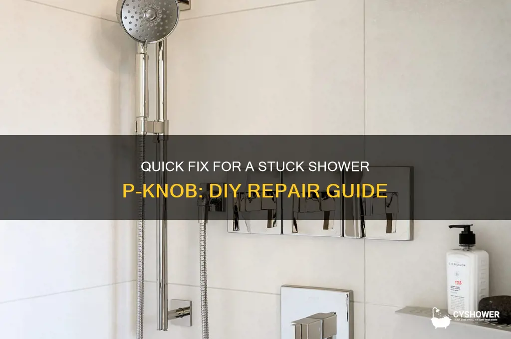 how to fix stuck shower p knob