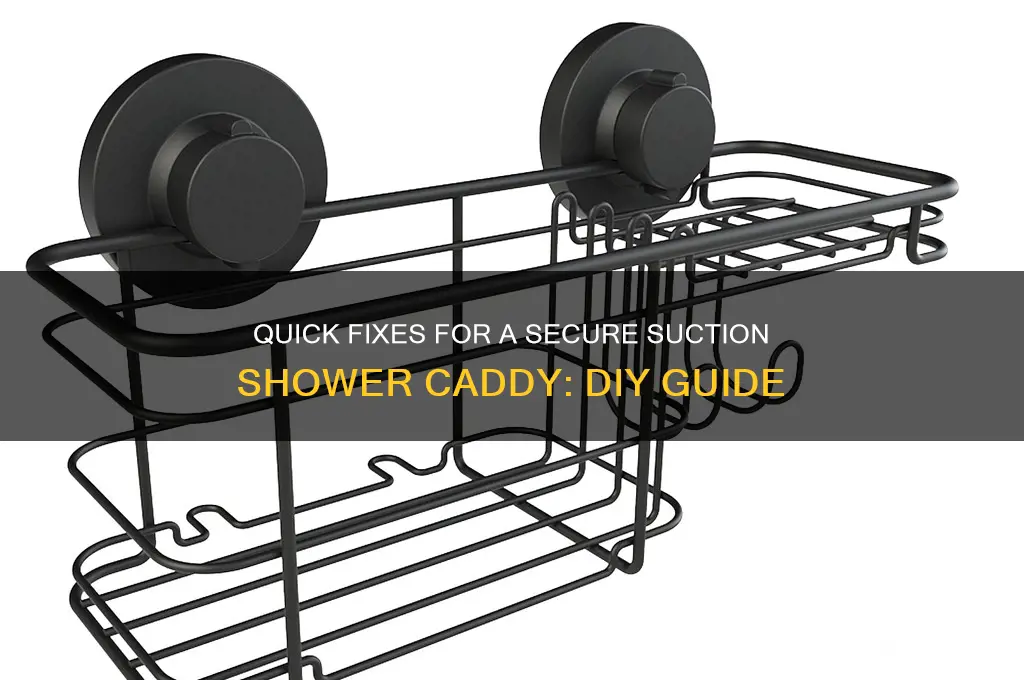 how to fix suction shower caddy