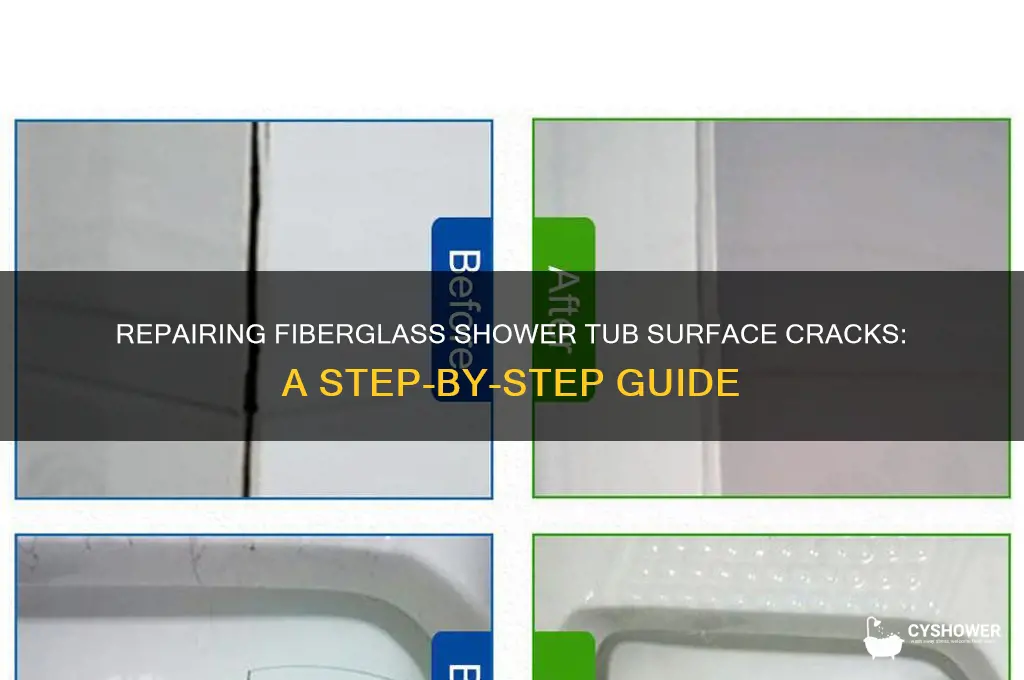 how to fix surface cracks in fiberglass shower tub