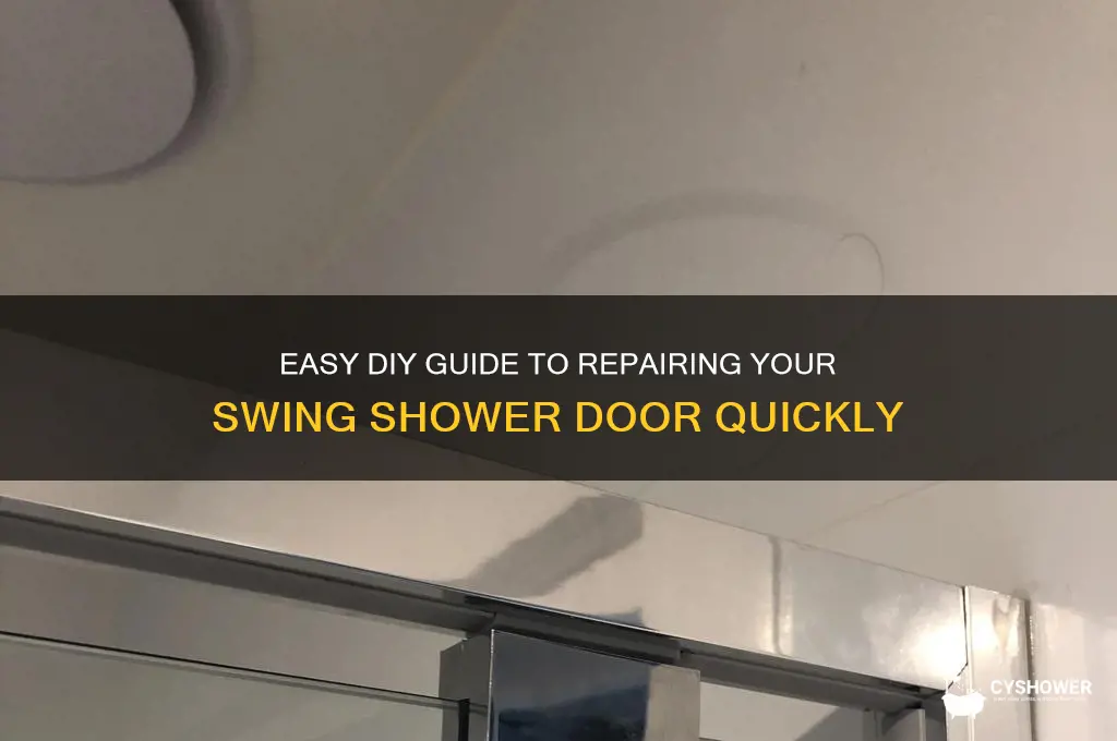 how to fix swing shower door