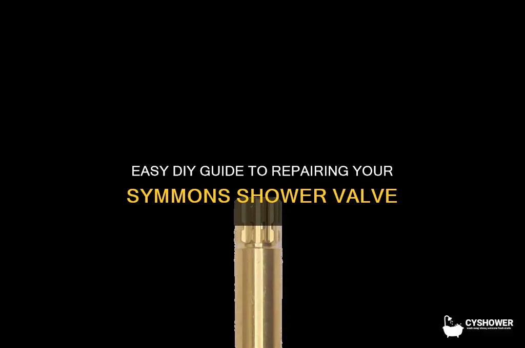 how to fix symmons shower valve