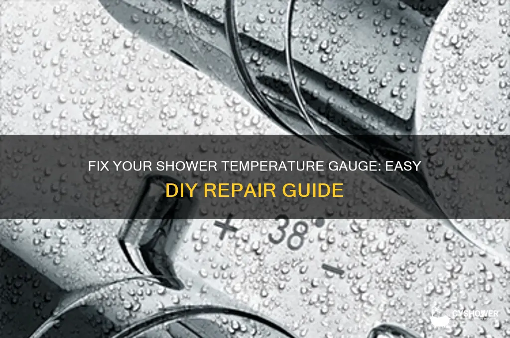 how to fix temperature gauge on shower