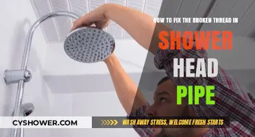 Quick Fix: Repairing a Broken Thread in Your Shower Head Pipe