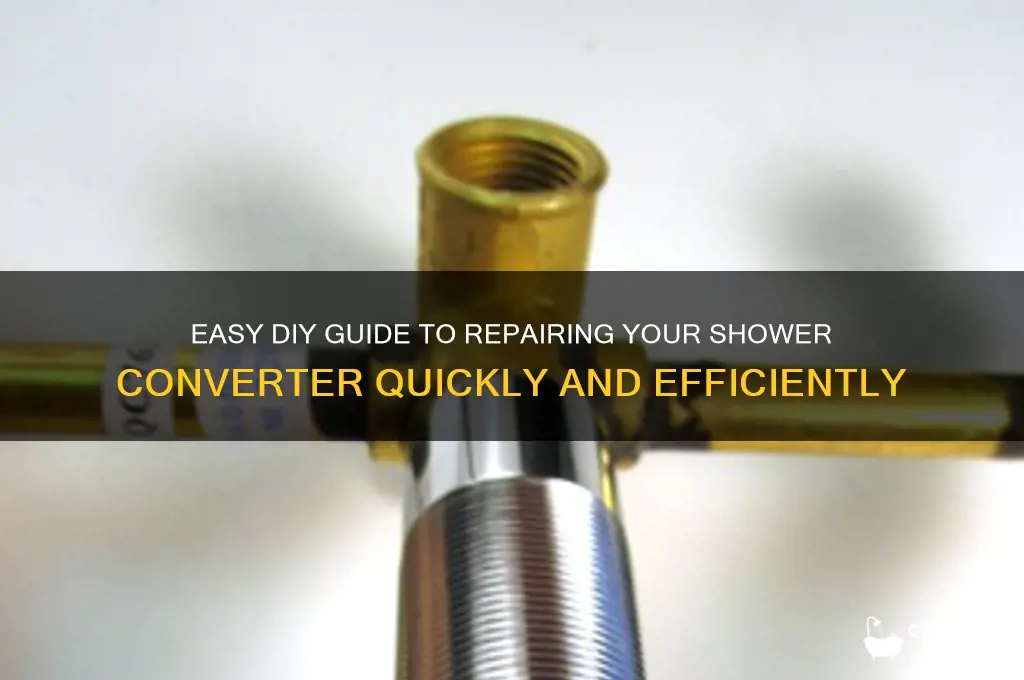 how to fix the shower converter