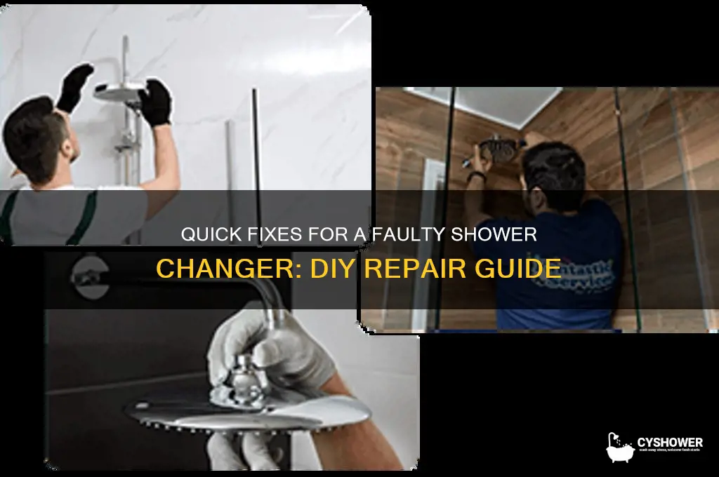 how to fix the the shower change