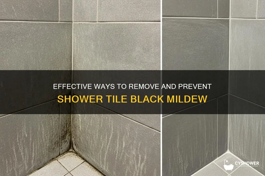 how to fix tile in bathroom shower black mildew