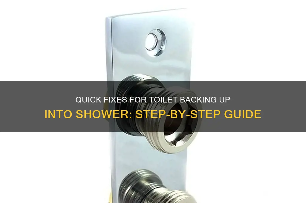 how to fix toilet backing up into shower