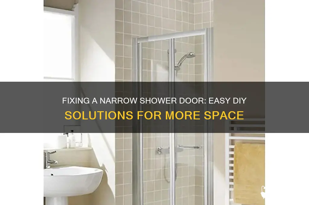 how to fix too narrow shower door