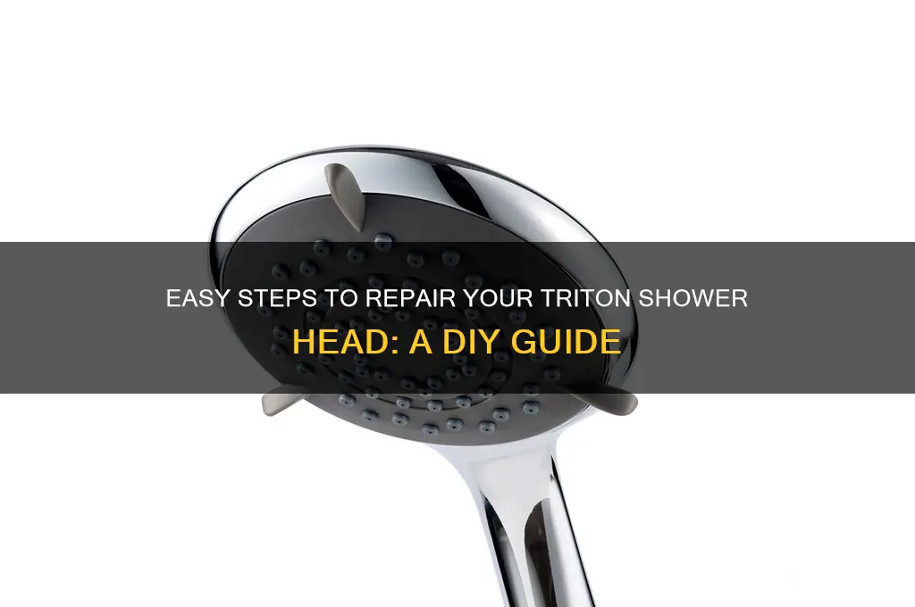how to fix triton shower head