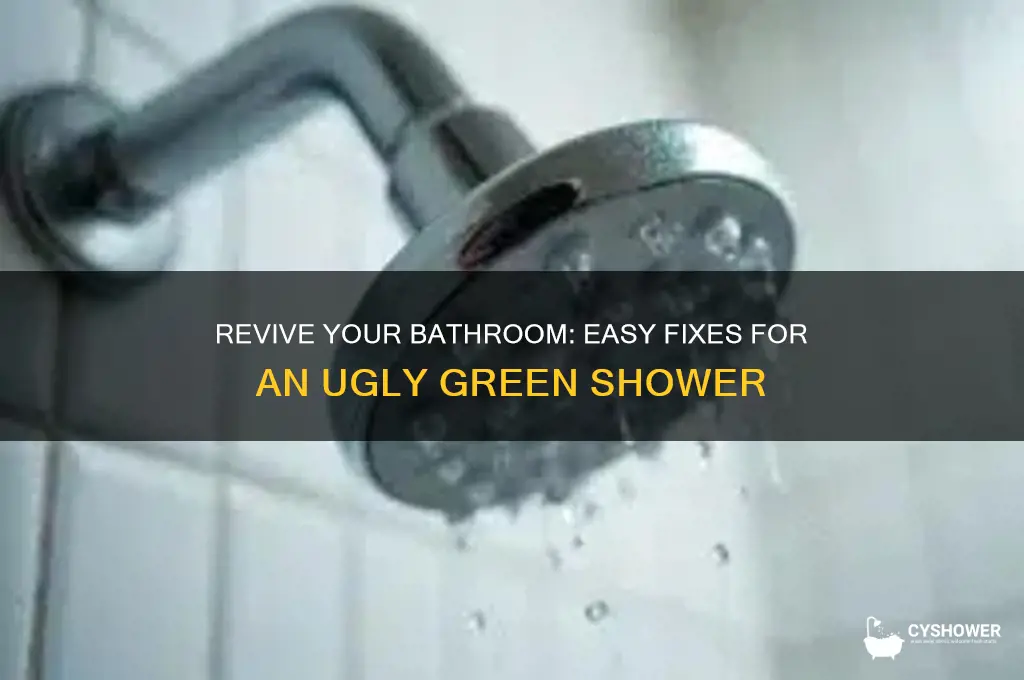 how to fix ugly green shower