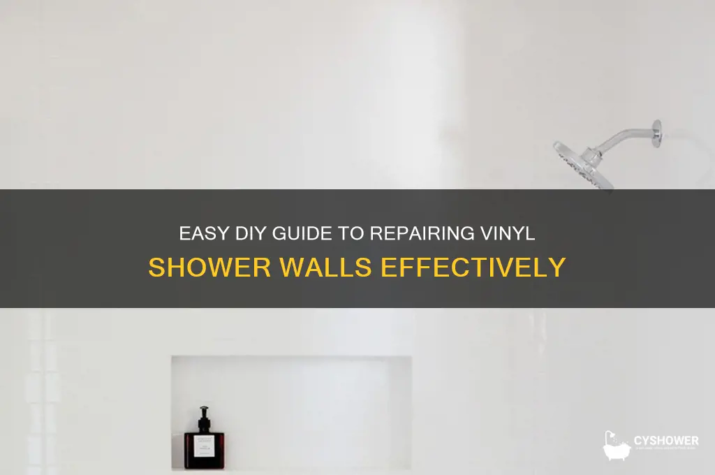 how to fix vinyl shower wall