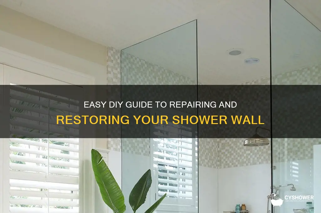 how to fix wall around shower