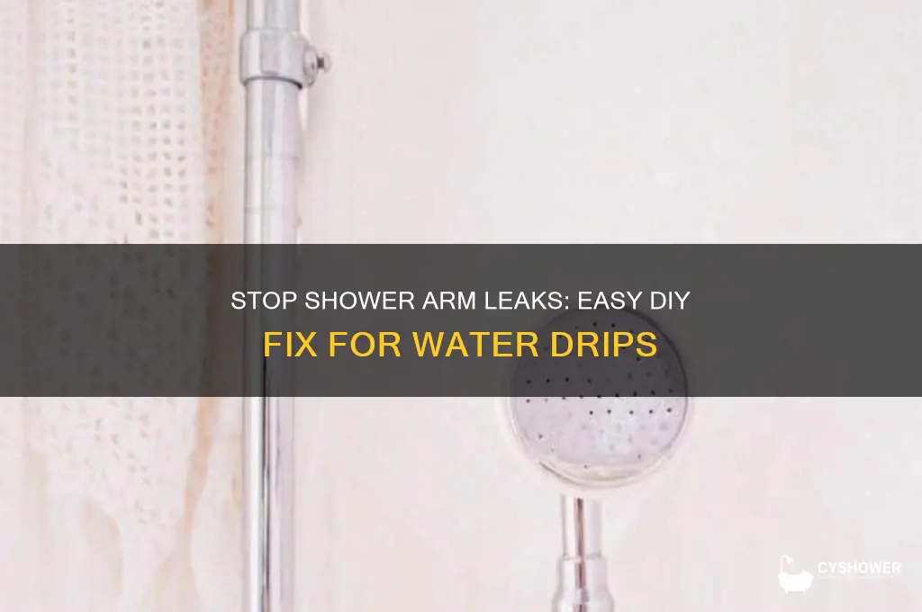 how to fix water drip from shower arm